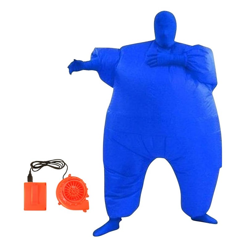 Qshine Adult Inflatable Full Body Jumpsuit Cosplay Costume Halloween Funny Fancy Dress Blow Up Party Toy - Image 1